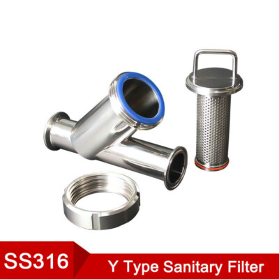 2'' Y-Type Food Sanitary Strainer Filter Quick Installation Filter SS 316
