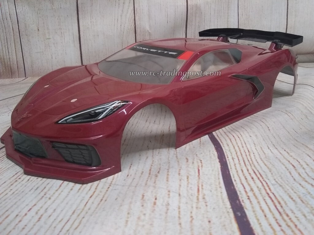 Chevy Corvette C8 Custom Painted RC Car Body 1/10 OnRoad HPI/4Tec2