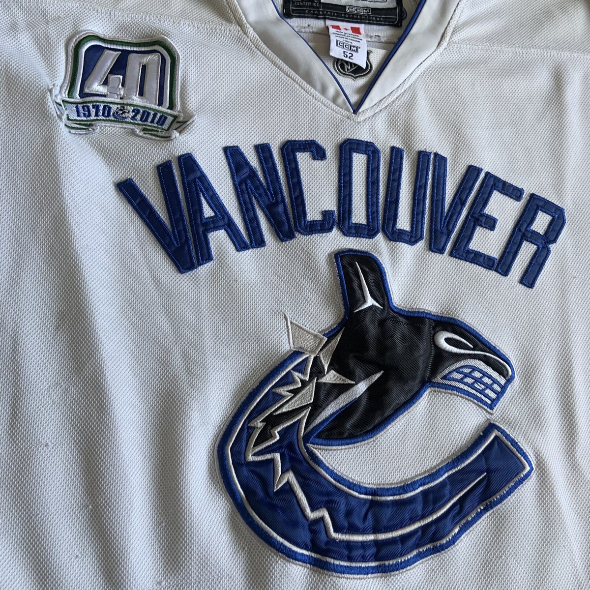 Reebok Vancouver Canucks 2010 40th Anniversary NHL Jersey 52 Reebok Vancouver Canucks 2010 40th Anniversary NHL Jersey 52