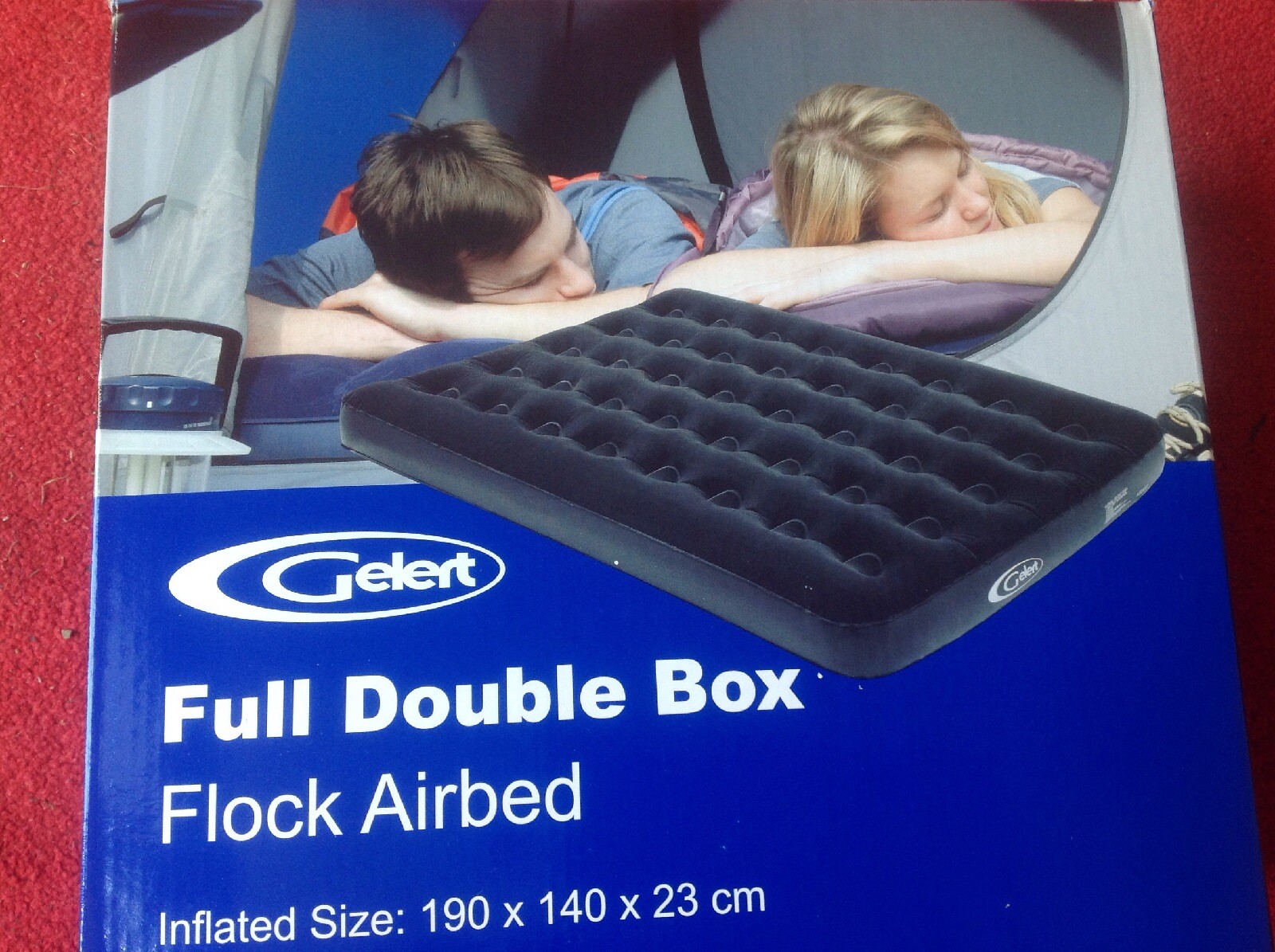 Inflatable Double Flocked Air Bed Airbed Blow Up Mattress Camping Gelert New eBay