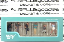 2025 Mini-GT Metal Diorama Figures: Set of (6) pcs CAR ENTHUSIASTS Item #MGTAC36