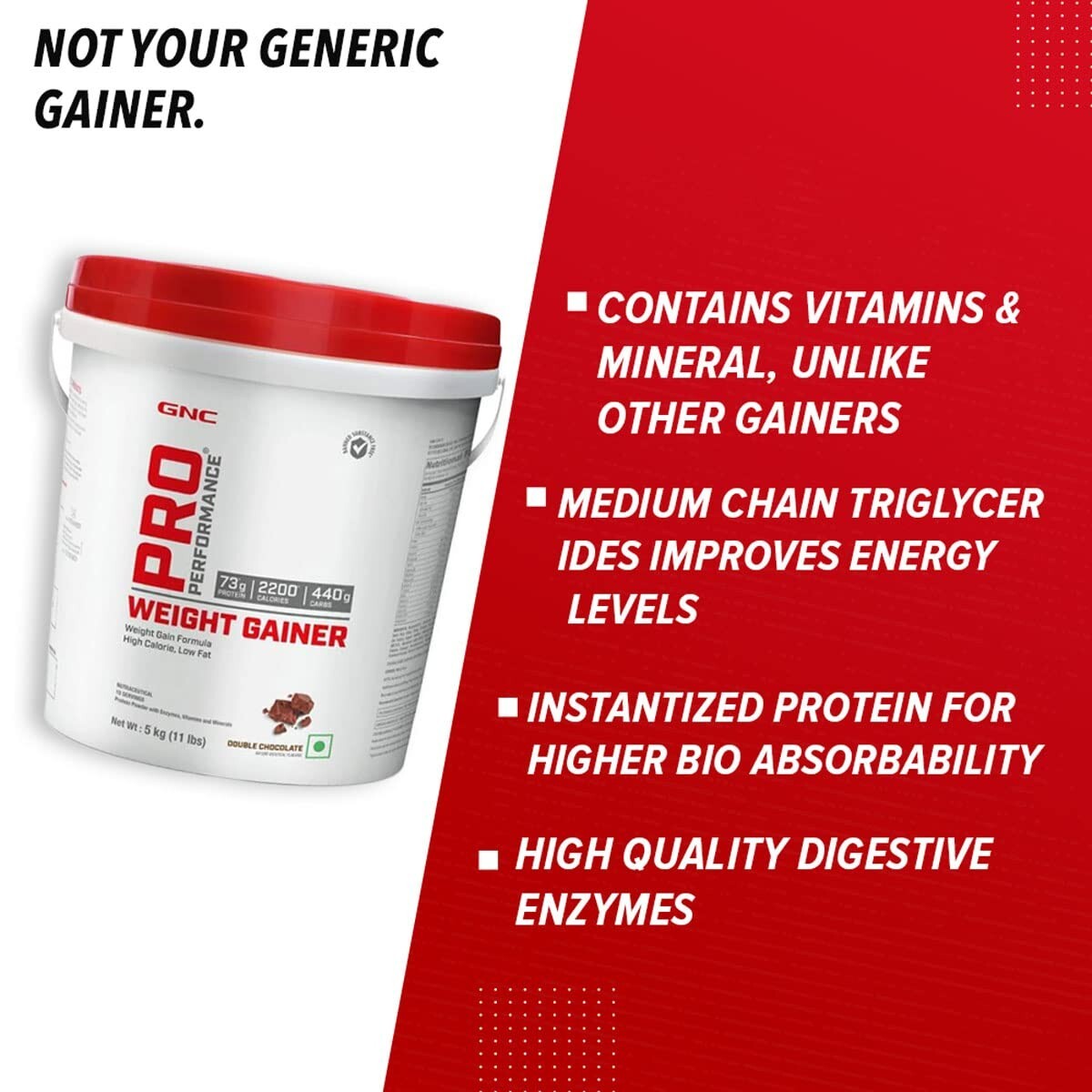 GNC Pro Performance Weight Gainer (Double Chocolate, 5 KG) Healthy Body Gains eBay