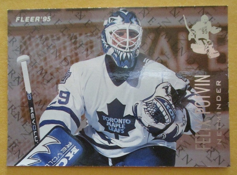 FELIX POTVIN Toronto MAPLE LEAFS 199596 FLEER Netminder HOCKEY CARD 7