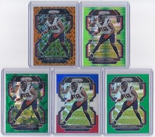 2021 Prizm Laremy Tunsil refractor card lot / Green Ice / Neon Pulsar / Lazer