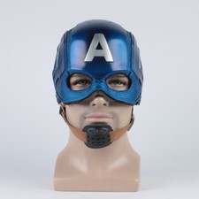 Cosplay Captain America Helmet Superhero Steve Rogers Helmet PVC Masquerade Prop