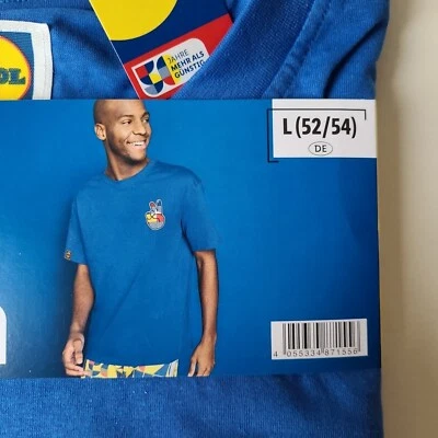 LIVERGY Lidl Herren T-Shirt L blau Neu Urlaub Mallorca Malle Freizeit Party Kult - Bild 1 von 4