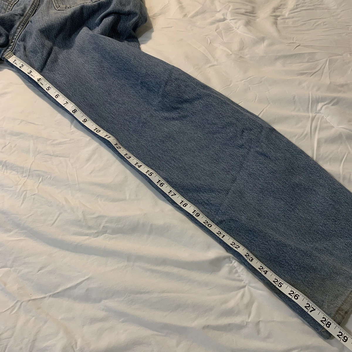 Vintage Levi's 610 Orange Tab Straight Leg Jeans (38x32) Blue