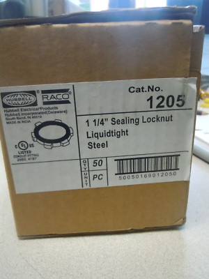 raco  1205 locknut seg liquidtight 1-1/4in stl BOX OF 50