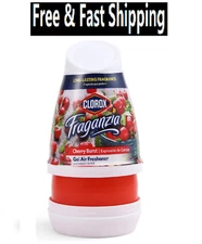 Clorox Fraganzia Gel Air Freshener Cone in Cherry Burst Scent, 6oz | No-Plug, Ba