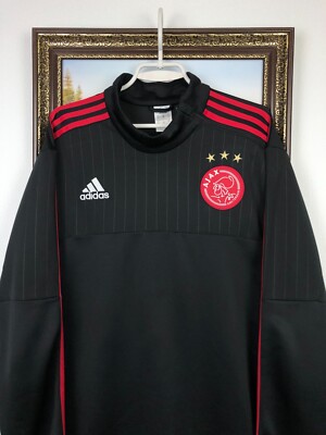 Adidas Ajax Amsterdam Football Sweatshirt Soccer Jacket Track Top