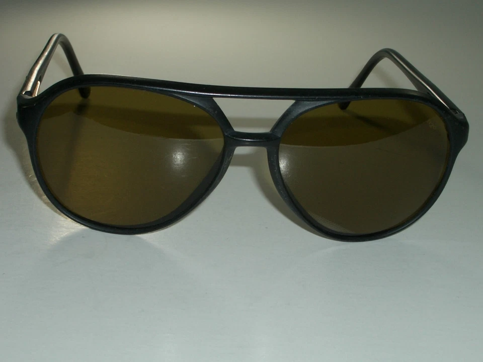 GAFAS DE SOL VINTAGE REVO MARRÓN H2O CRISTAL POLARIZADO NEGRO MATE ESQUÍ GATOS Foto 2 de 4