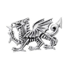 Sterling Silver Welsh Dragon Brooch Imported ...