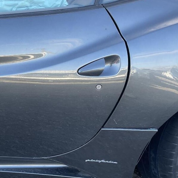 2010 FERRARI CALIFORNIA EXTERIOR DOOR HANDLE GRIP ASSEMBLY GRAY LEFT DRIVER SIDE