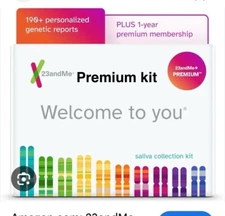 23andMe+ Premium Membership  bonus DNA Kit w/Health & 190 Personal Genetics