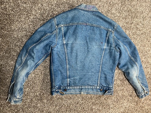 Vintage Levi’s Blanket Lined Denim Trucker Jacket 42 L Blue 71506-0316 USA Made - Picture 2 of 18