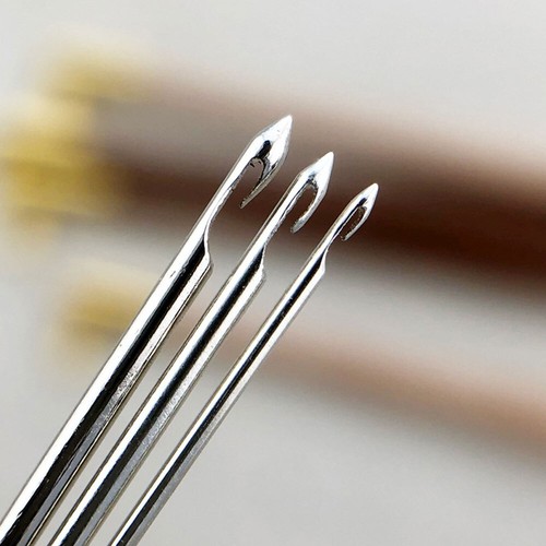1 Set French Embroidery Needles Tambour Crochet Hook Hook with 3 Needles - Foto 4 di 12