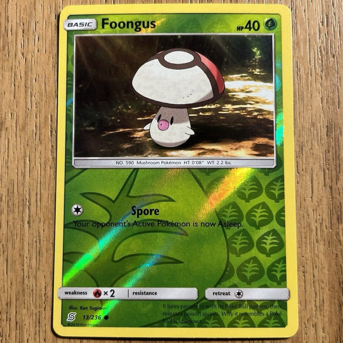 Foongus 13/236 Unified Minds Reverse Holo Pokemon Card NM