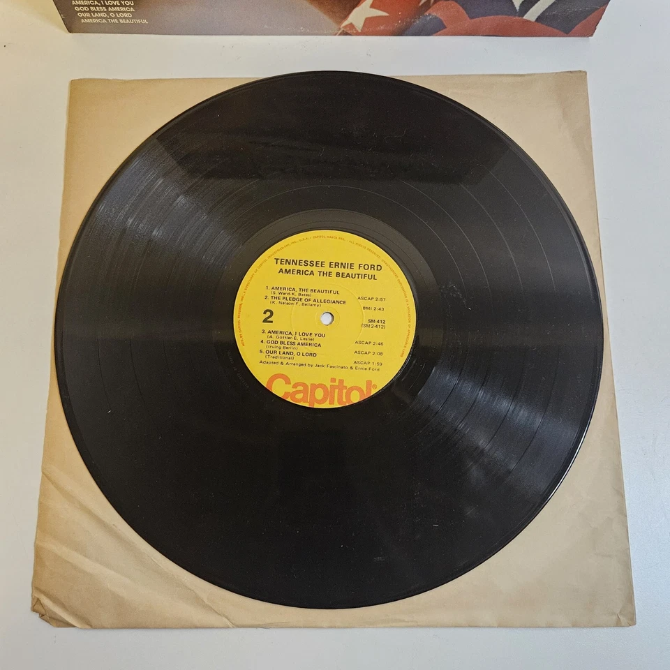 Tennessee Ernie Ford America the Beautiful 1980 Autographed Signed No COA - Image 3 of 4