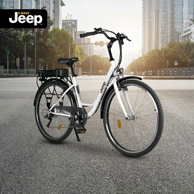 JEEP E-BIKE CITY BICICLETTA ELETTRICA PEDALATA ASSISTITA TAGLIA 28 UNISEX  250W | eBay