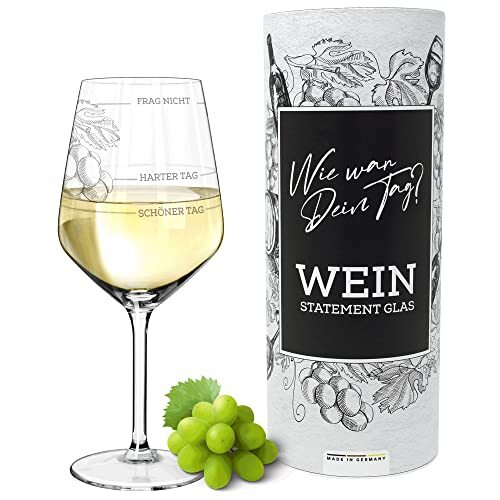Calice da vino XL | Buon giorno, Schlechter Tag, Frag nicht (530 ml) | (v8j)