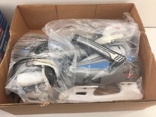 Lake Placid Mach 5 Adjustable Ice Skates Size 12-1 Girls Grey Blue White NEW