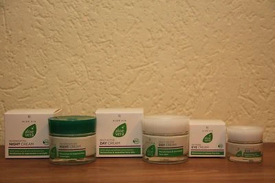 LR Aloe Vera Gesichtspflege-Set Tagescreme Nachtcreme Augencreme ALOE VIA