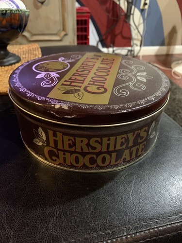 Hershey's Chocolate tin, brown tin, chocolate VINTAGE - Picture 2 of 5