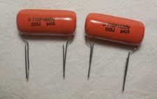 Qty(2) NOS .022uf 1600V 715P Polypropylene Film Capacitors 5%