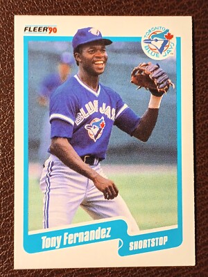 TONY FERNANDEZ BLUE JAYS 1990 FLEER BASEBALL CARD #80 | eBay