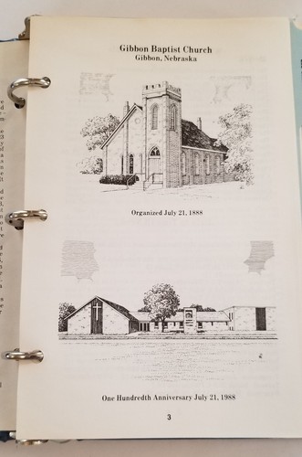 Gibbon Nebraska Baptist Church hundertjähriges Kochbuch 1888-1988, 3 Ringe, Kochbuch - Bild 4 von 9