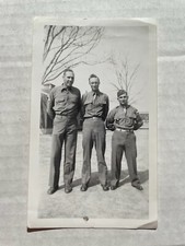 1940's WWII Original Photograph of 3 Soldiers