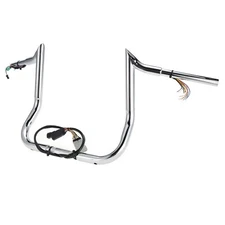 Prewired Meathook Handlebar for Harley 2008-2013 Street Glide Electra Glide 10"