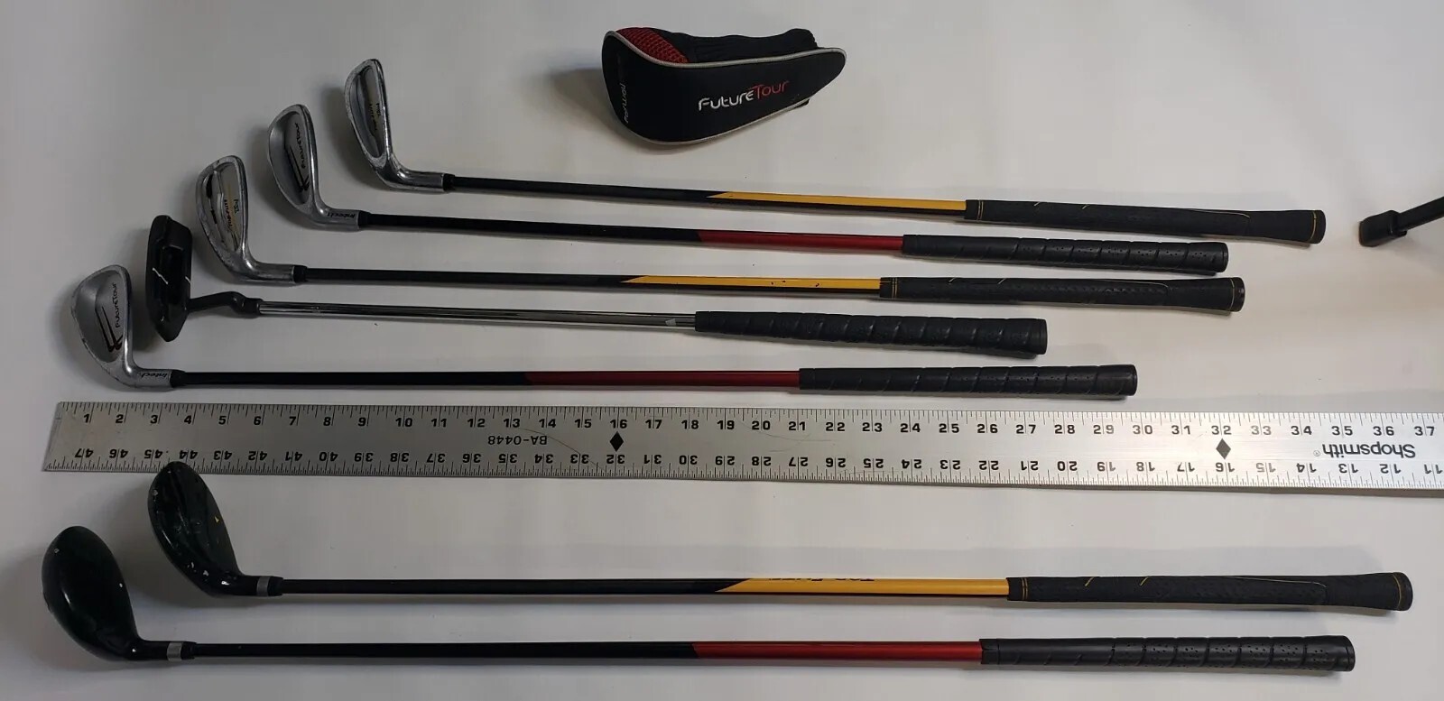 Left Hand Juniors Top Flite XLj & Intech Future Tour 7 Golf Clubs Irons