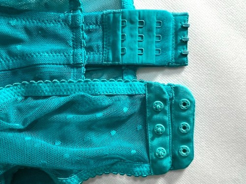 NWT INC Womens S Cupped Swiss Dot Lingerie Thong Bodysuit Green 100077742 $40 - Picture 5 of 9