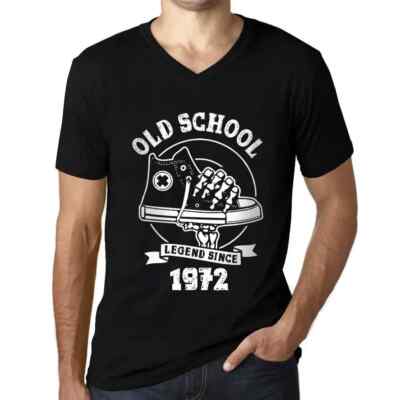 ULTRABASIC Herren T-Shirt V-Ausschnitt Eine Legende aus der alten Schule seit 1972