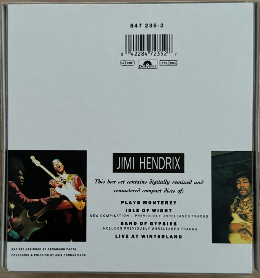 Jimi Hendrix -  Footlights - 4 CD Box - Special Limited Box Set  MINT - Bild 2 von 4