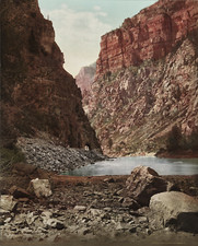 Detroit Publishing Co, William Henry Jackson, Canon of Grand River photochrom