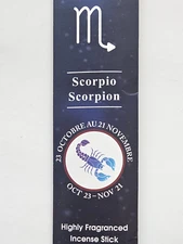 Scorpio Zodiac Sign Incense - Pack of 20 Incense / Hosley