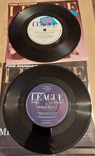 The Human League x2 singles Don’t You Want Me & Mirror man in vg condition . - Picture 3 of 8