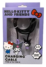 Hello Kitty Sanrio Kuromi 4' Purple Charging Cable Type-C To Type-C NIB NEW