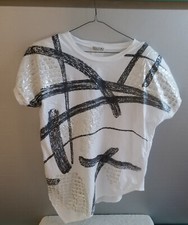 Vintage 1980s L'ultima Designer Collection Blouse Medium With Shoulderpads