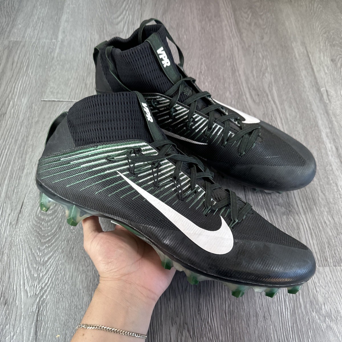 Nike Vapor Untouchable 2 PF Football Cleats Black Green
