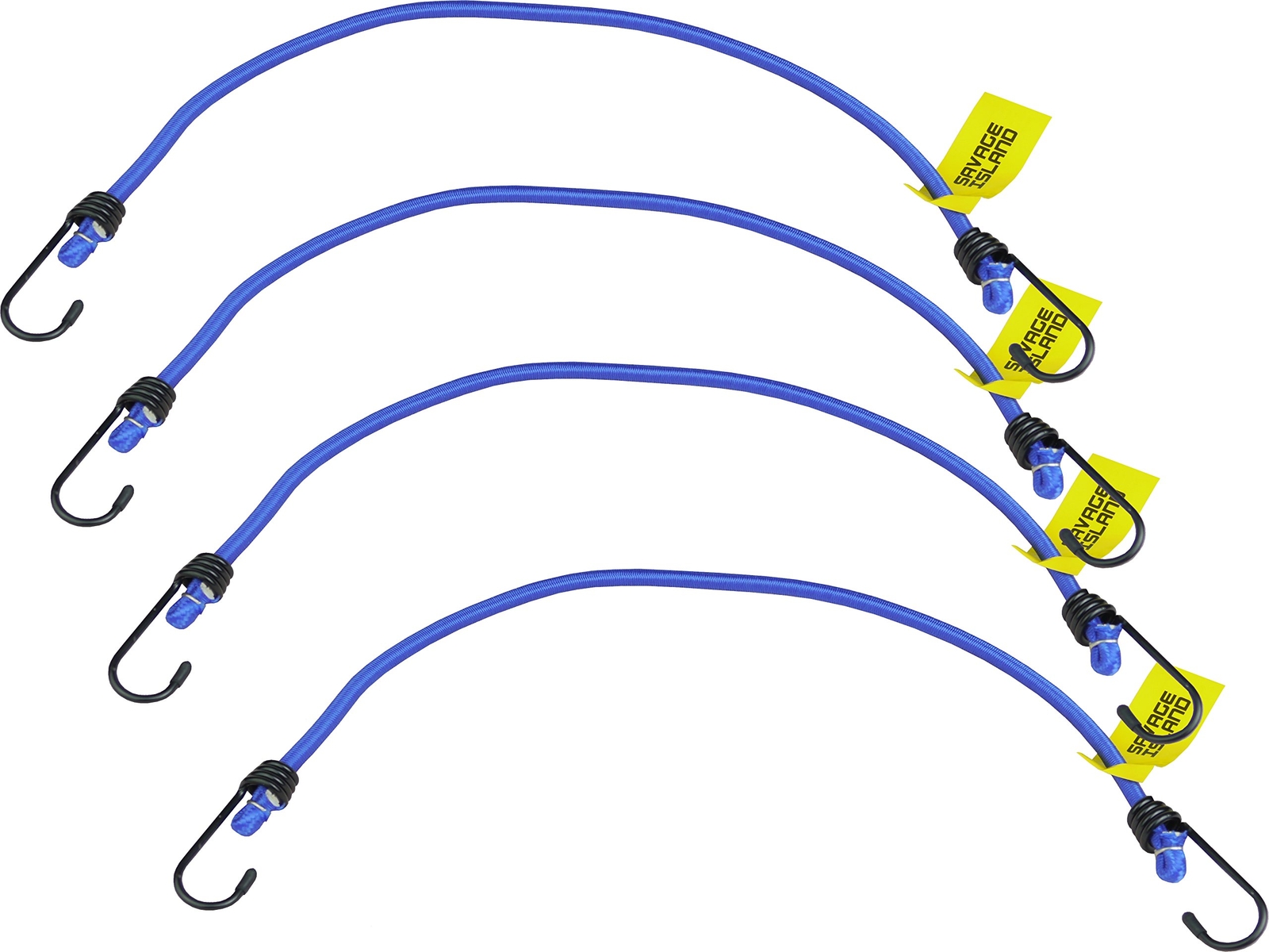 Savage Island Confezione da 4 Militare Bungee Cords (G6F)