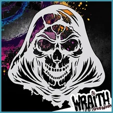 Reaper Skull #1 - Reusable Airbrush Stencil Template