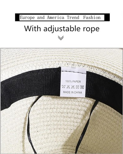 Sommer Outdoor M Buchstabe Strass flache Krempe Sonnenhüte Sommer Damen Melonenhut - Bild 15 von 21