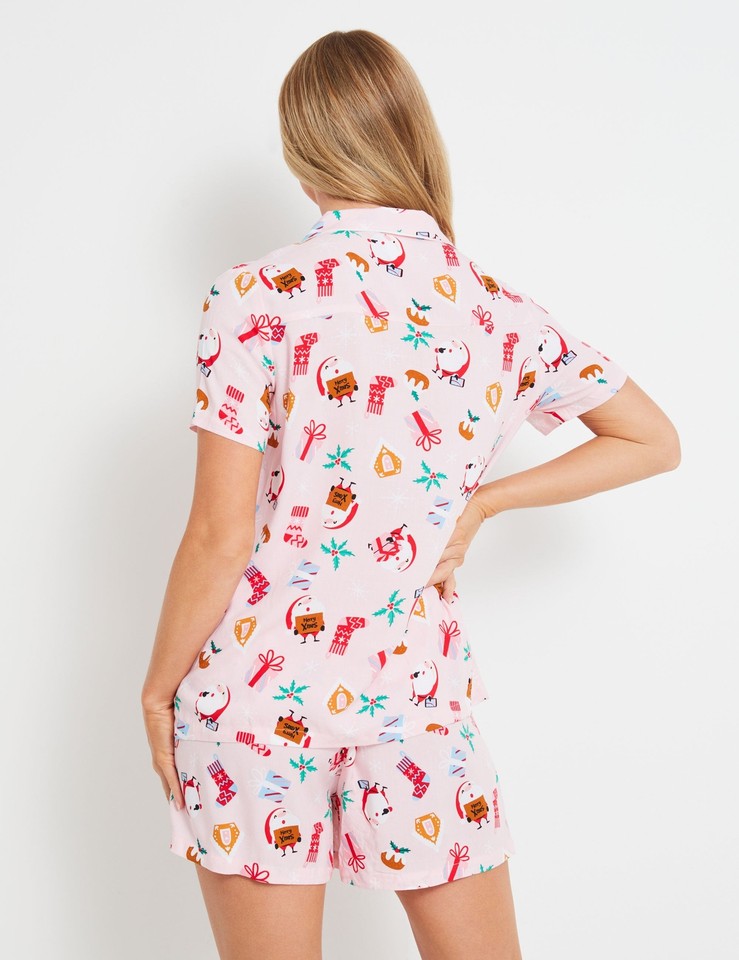 RIVERS Womens Pyjamas / PJs Winter Pink Rivers Lightweight Summer