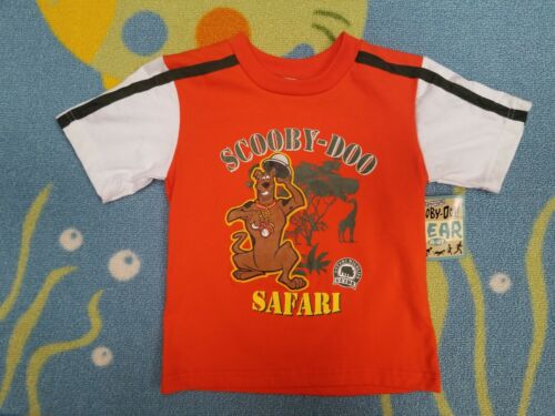 Scooby Doo Shirt 1pc Boys Size 4/5 Orange Safari Cartoon Network New