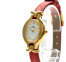 Vintage [N MINT] Fendi 640L Chameleon Change Belt Red Qz Ladies Watch JAPAN