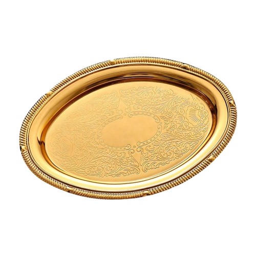 Metal Decorative Tray Jewelry Display Dish for Countertop Restaurant Party - Picture 4 of 5