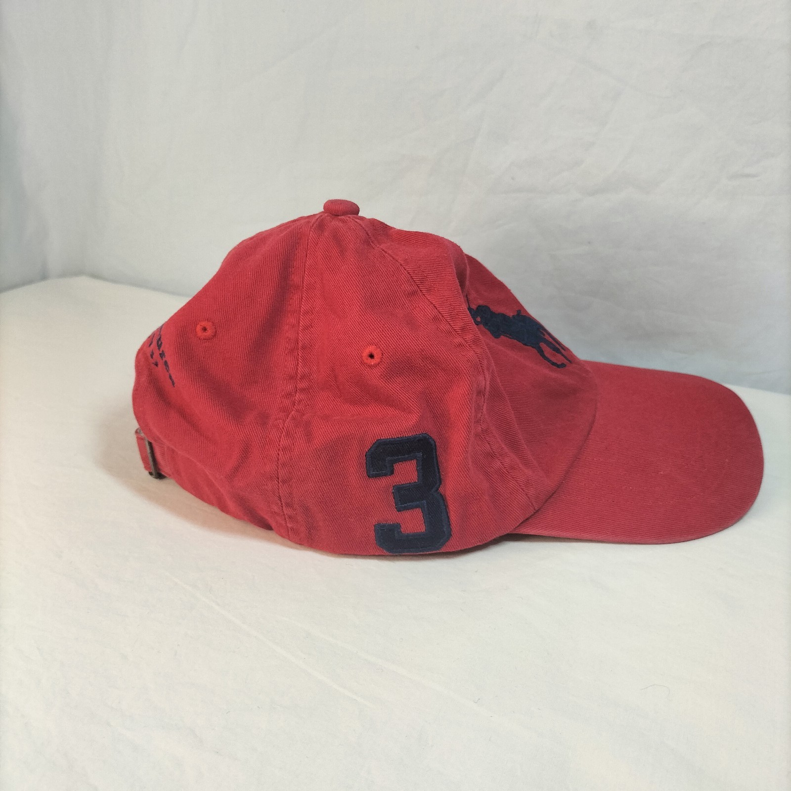 Polo Ralph Lauren Cappellino Baseball Rosso Big Pony Taglia Unica Regolabile